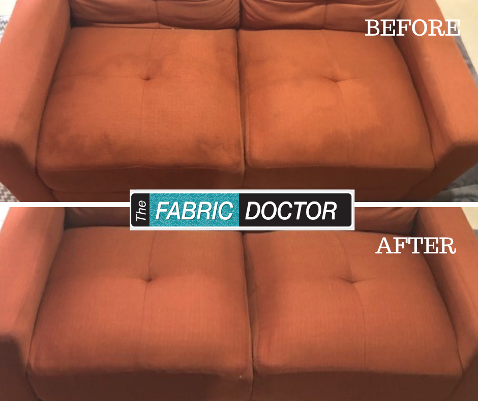 professional furniture fabric cleaning by The Fabric Doctor