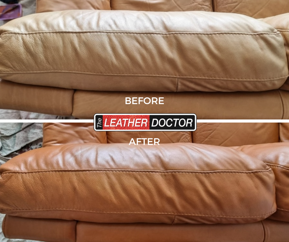 professional leather recoloring restoring faded furniture
